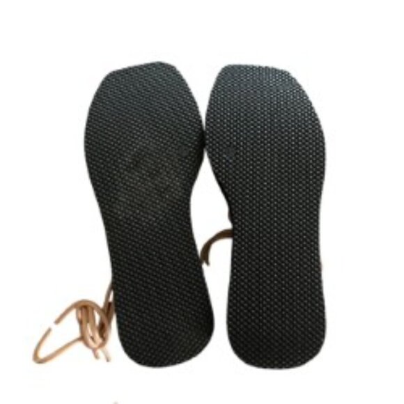 Free People Nude Georgie Platform Lace Up Sandal 37 - Picture 7 of 8